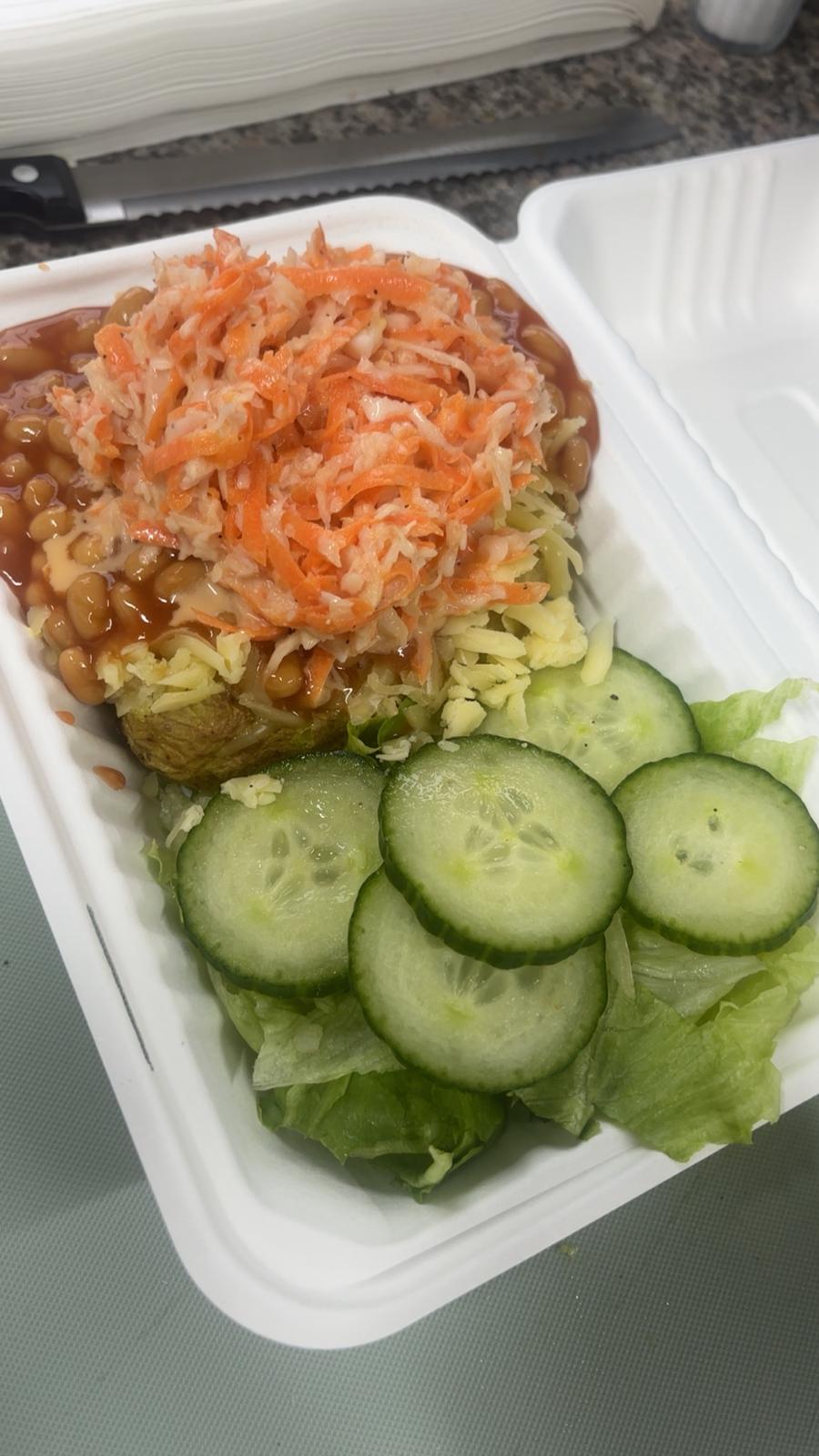 A freshly prepared dish at Clare's Kitchen Preston